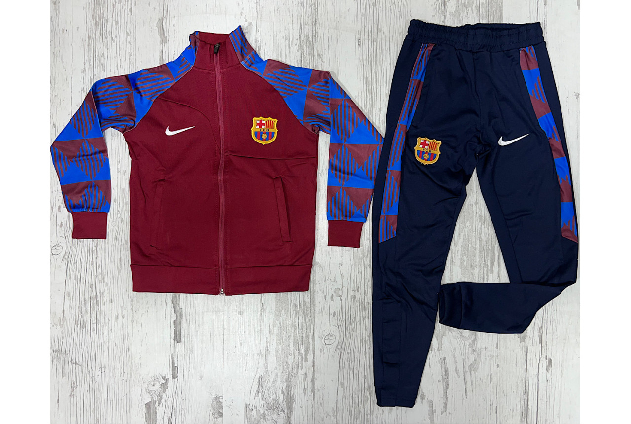 Детски футболен екип Barcelona Бордо тъмно синьо